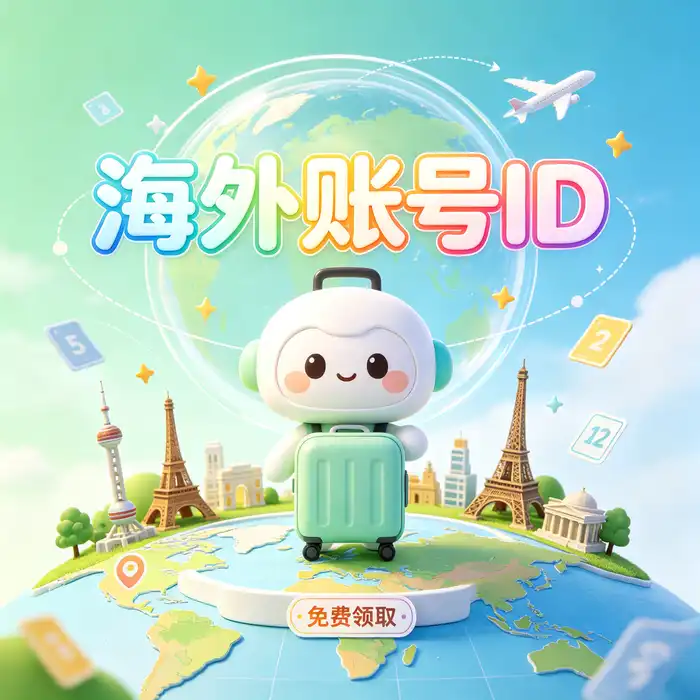 全球不同地区 App Store 账号选择与比较主题图